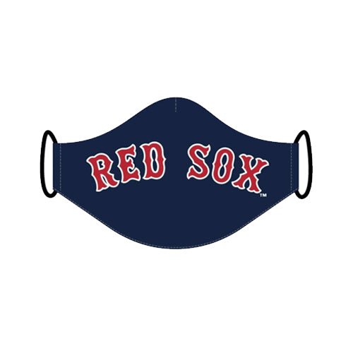 Cubrebocas Beisbol de 3 capas Red Sox Azul Marino